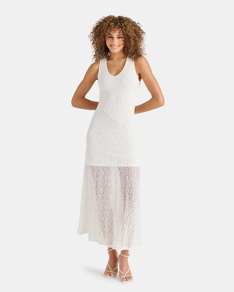 knee length dresses for ladies Theo Linen Maxi Dress - Black main image 1