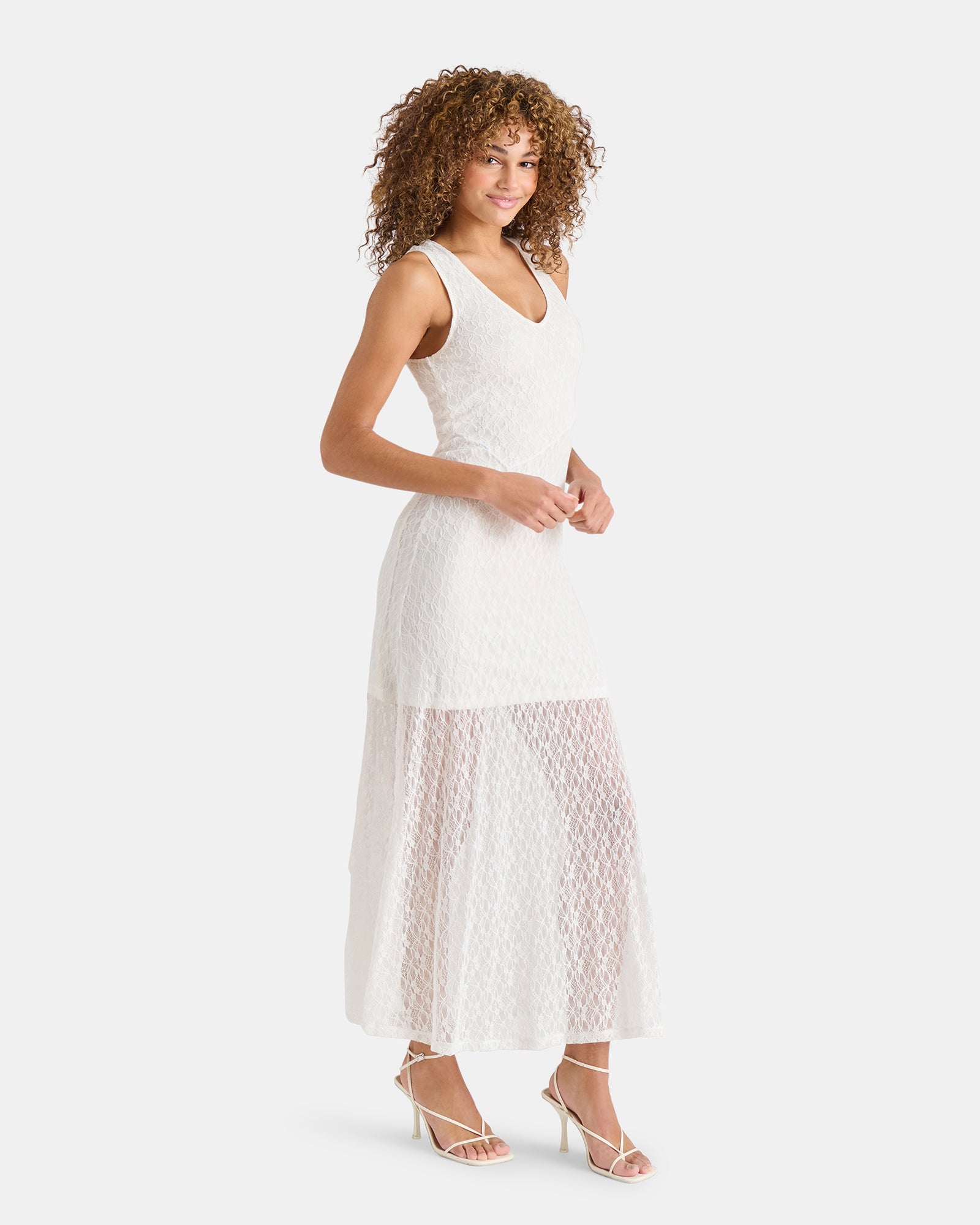 steve madden sheer dress Steve Madden Women's Emily Tulle Dress Sleeveless Mesh Dresses - Black - Size 13/14