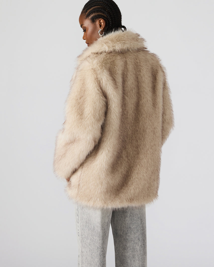 KINDRA COAT NATURAL - Clothing - Steve Madden Canada - view 3