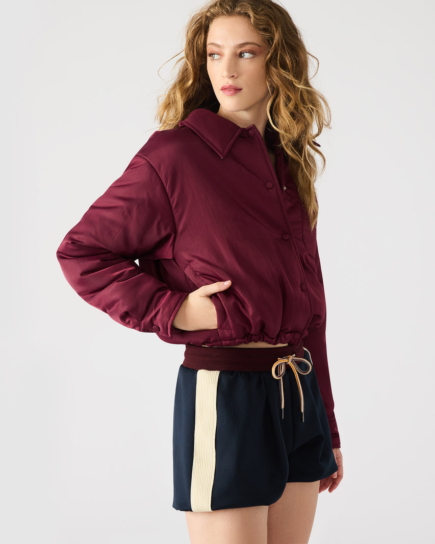 SELMA JACKET WINE - Clothing - Steve Madden Canada - view 3