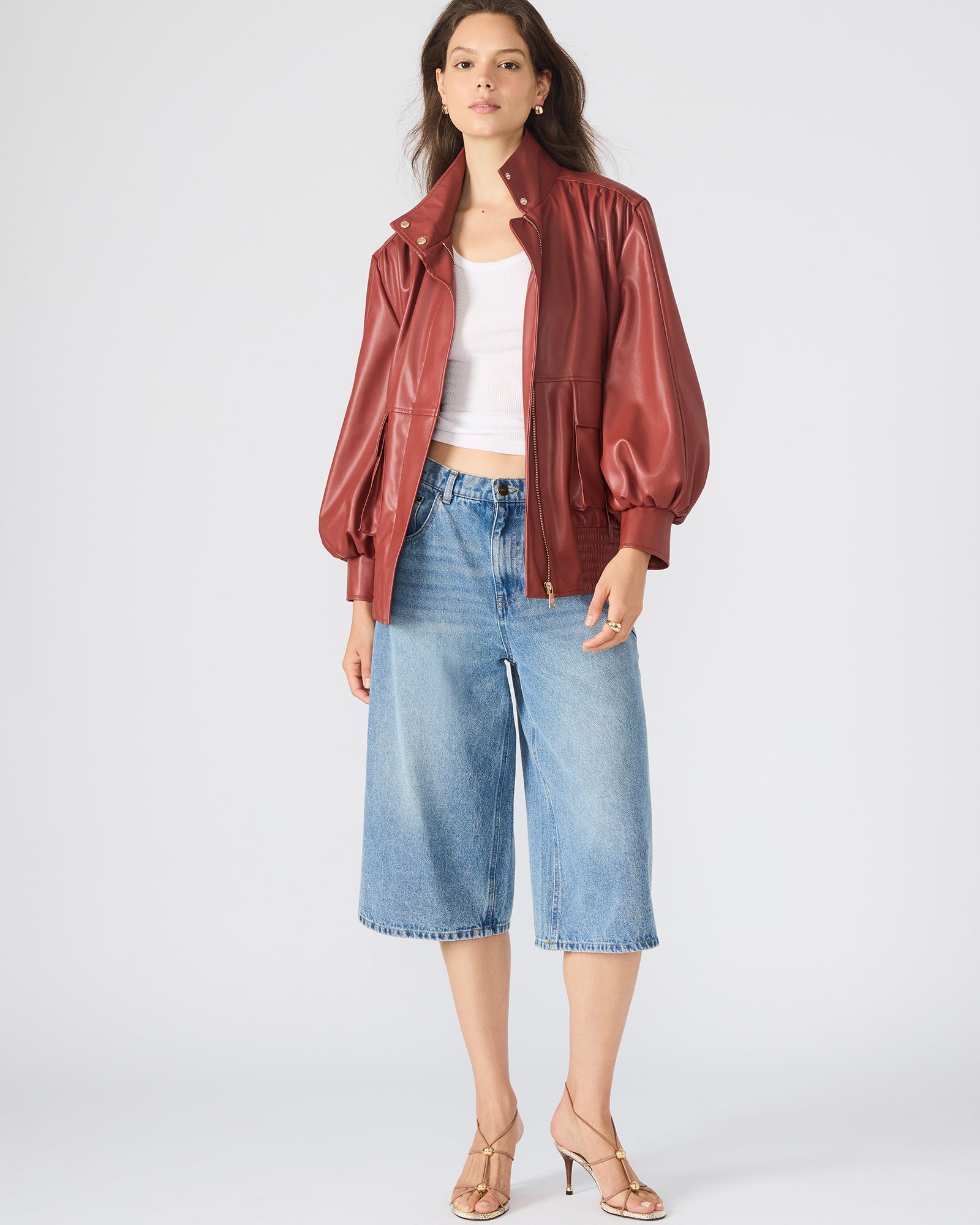 VEE JACKET DUSTY BRICK - Clothing - Steve Madden Canada
