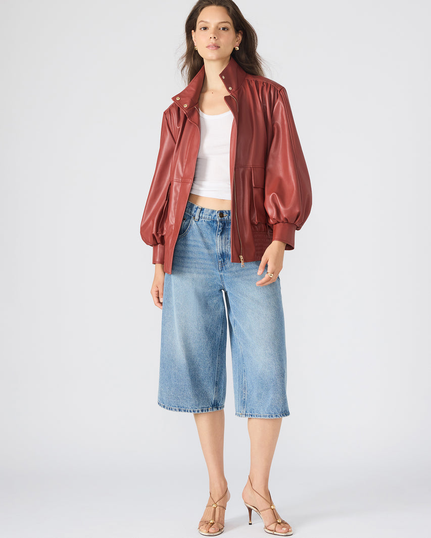 VEE JACKET DUSTY BRICK - Clothing - Steve Madden Canada