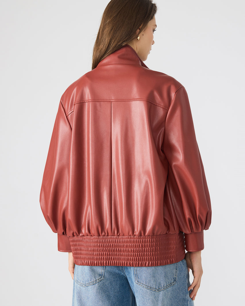 VEE JACKET DUSTY BRICK - Clothing - Steve Madden Canada