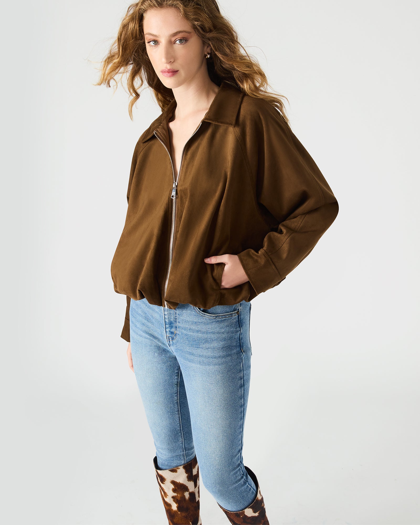 MACKEY JACKET CHESTNUT - Clothing - Steve Madden Canada - view 7