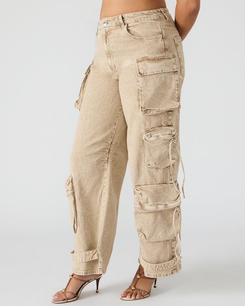 DUO PANT NATURAL - Clothing - Steve Madden Canada - view 3