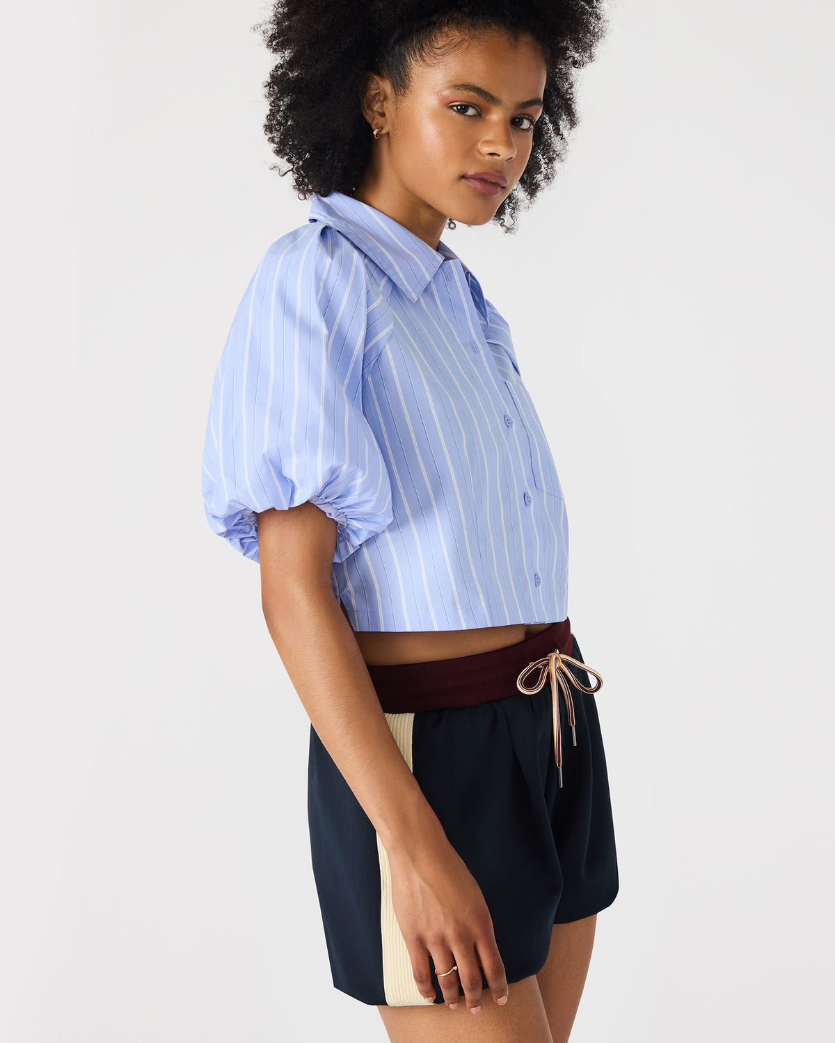 REECE TOP LIGHT BLUE - Clothing - Steve Madden Canada - view 3