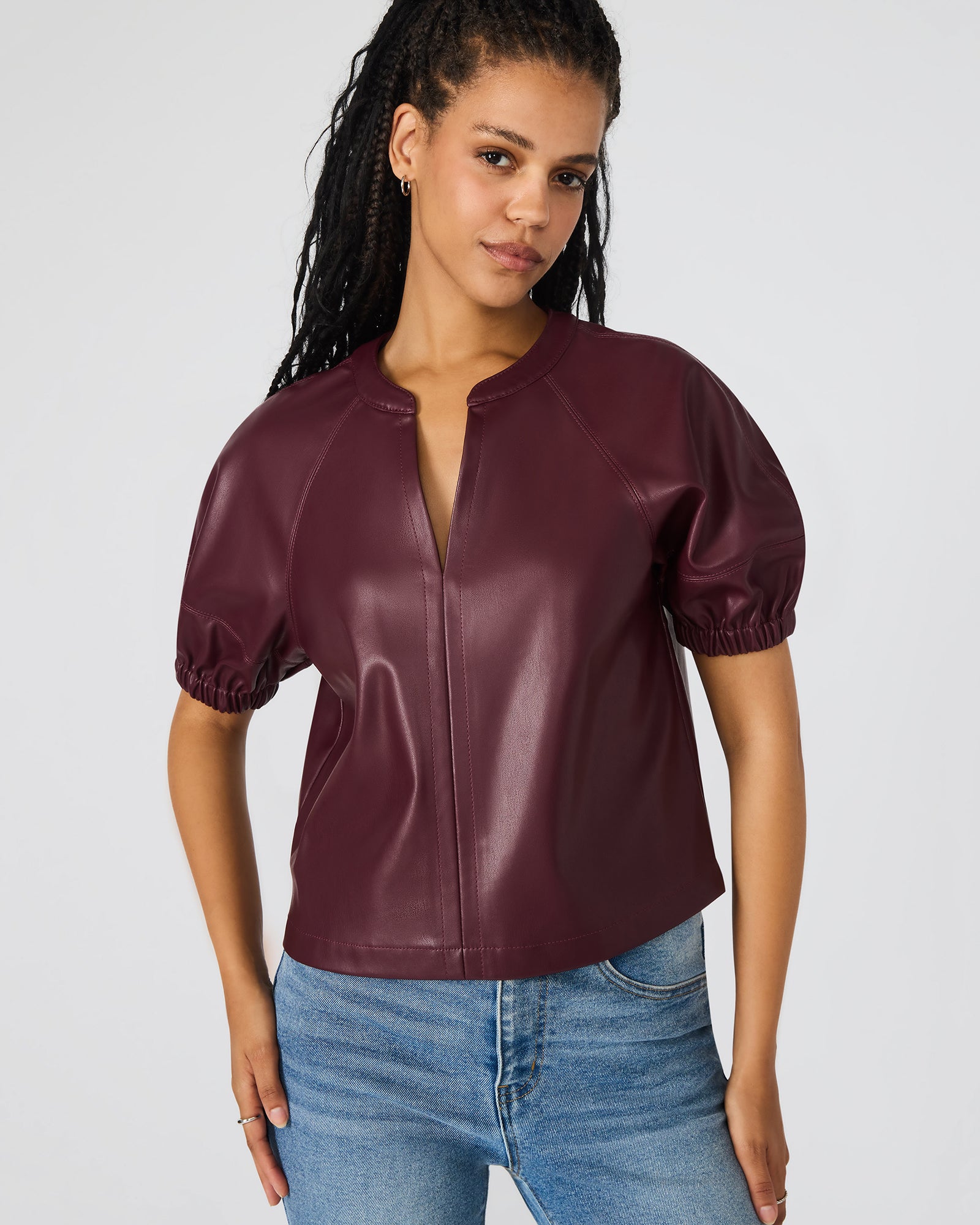 ROXANNE TOP WINE - Clothing - Steve Madden Canada - view 2