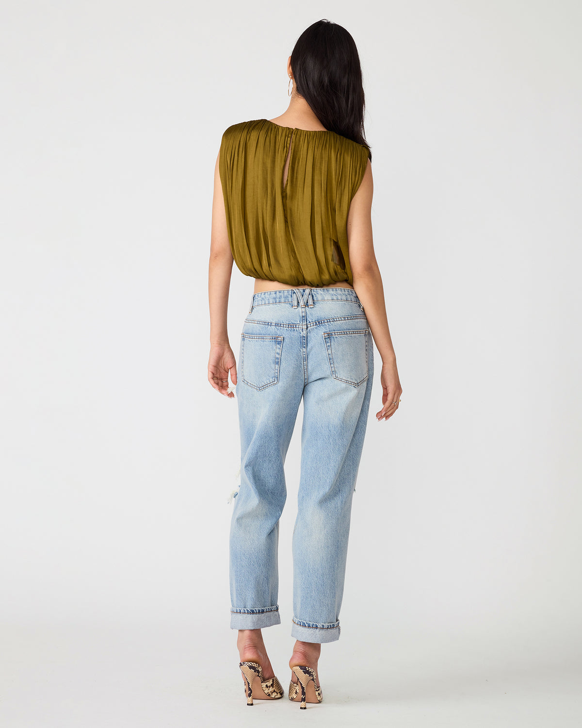 MILANA TOP GREEN - Clothing - Steve Madden Canada - view 3