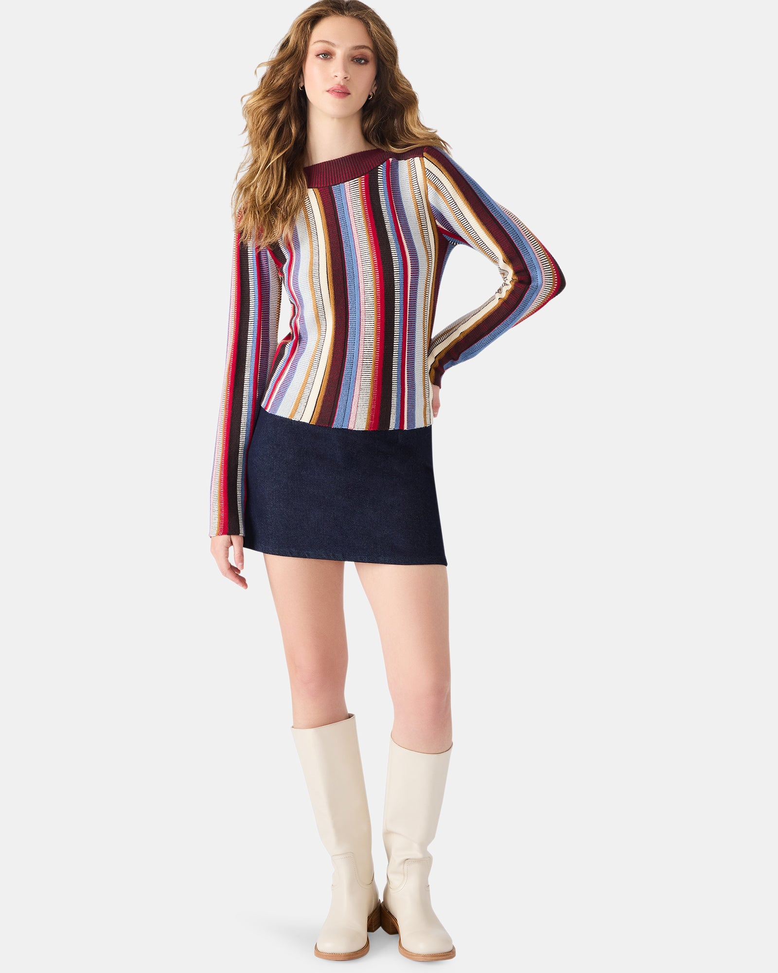 SERRA SWEATER MULTI - Clothing - Steve Madden Canada - view 4