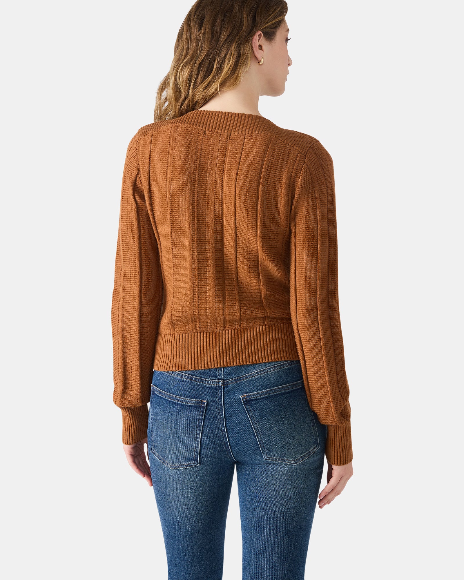 SERRA SWEATER COGNAC - Clothing - Steve Madden Canada - view 5