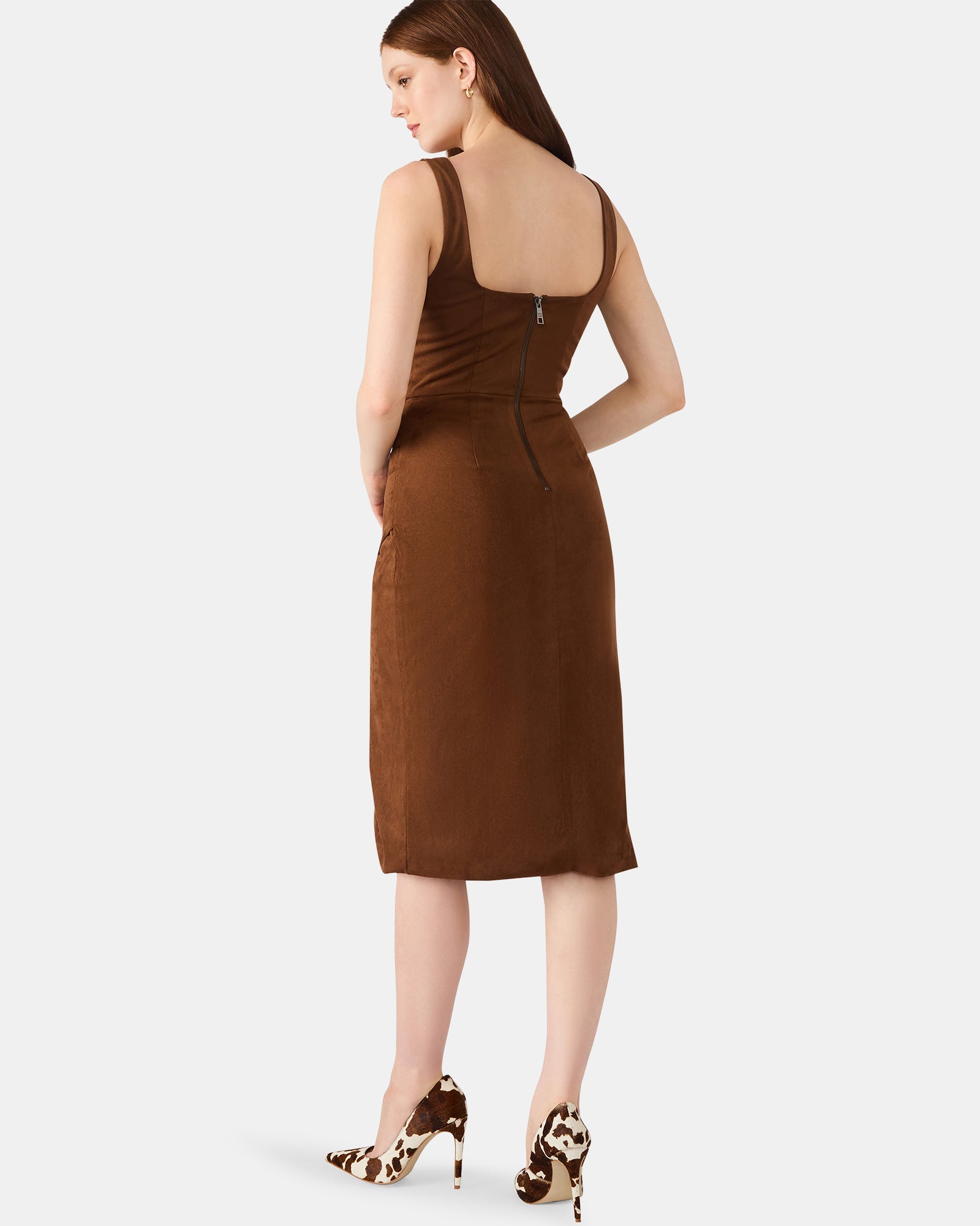 MILO DRESS COGNAC - Clothing - Steve Madden Canada - view 4