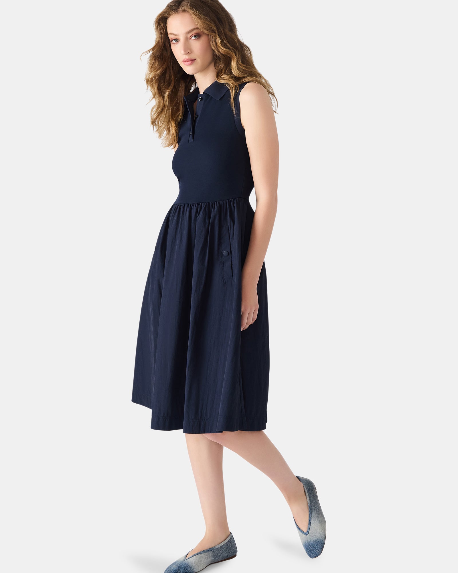 AUDEN DRESS NAVY - Clothing - Steve Madden Canada - view 2