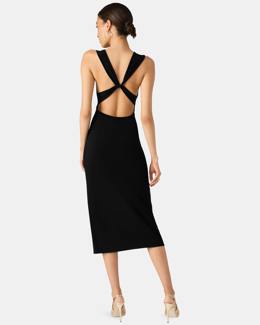 KALINA DRESS BLACK - Clothing - Steve Madden Canada - view 4