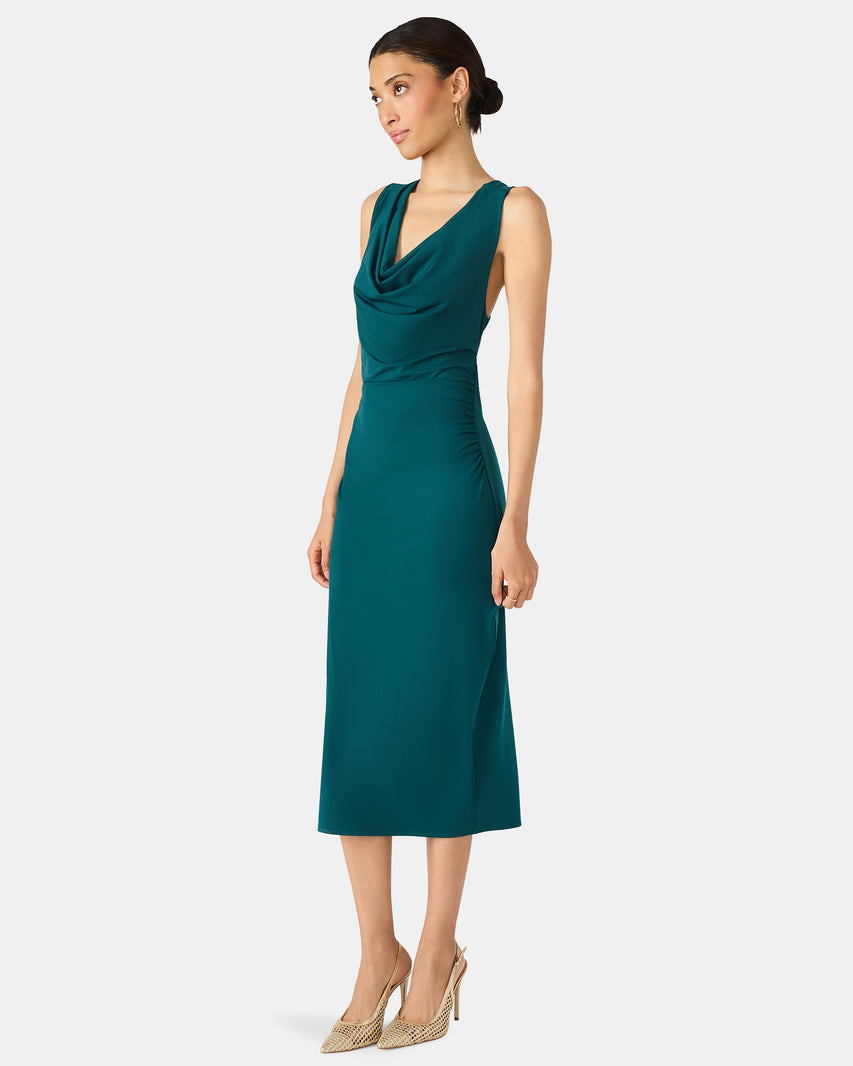 KALINA DRESS TEAL - Clothing - Steve Madden Canada - view 3