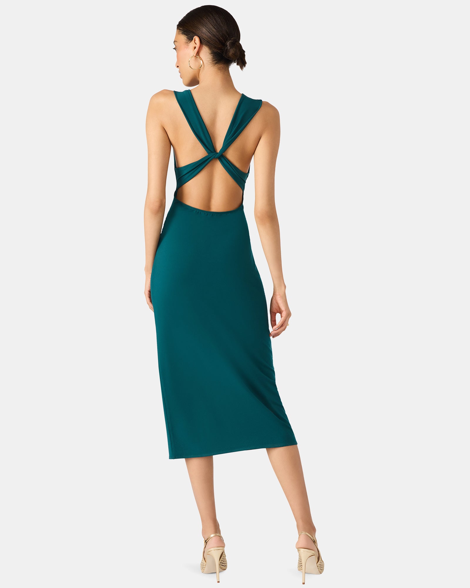 KALINA DRESS TEAL - Clothing - Steve Madden Canada - view 4