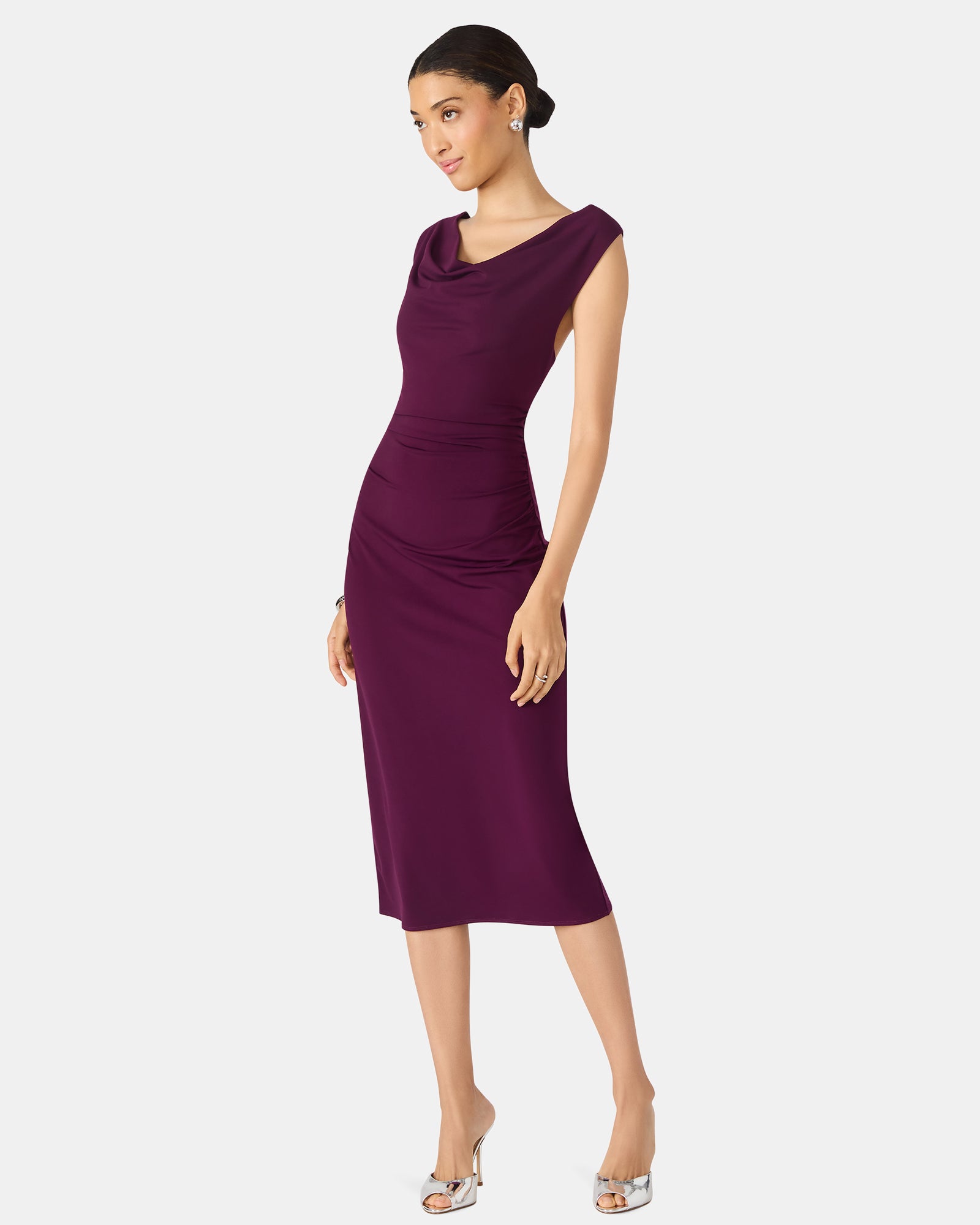 KALINA DRESS PURPLE - Clothing - Steve Madden Canada - view 3