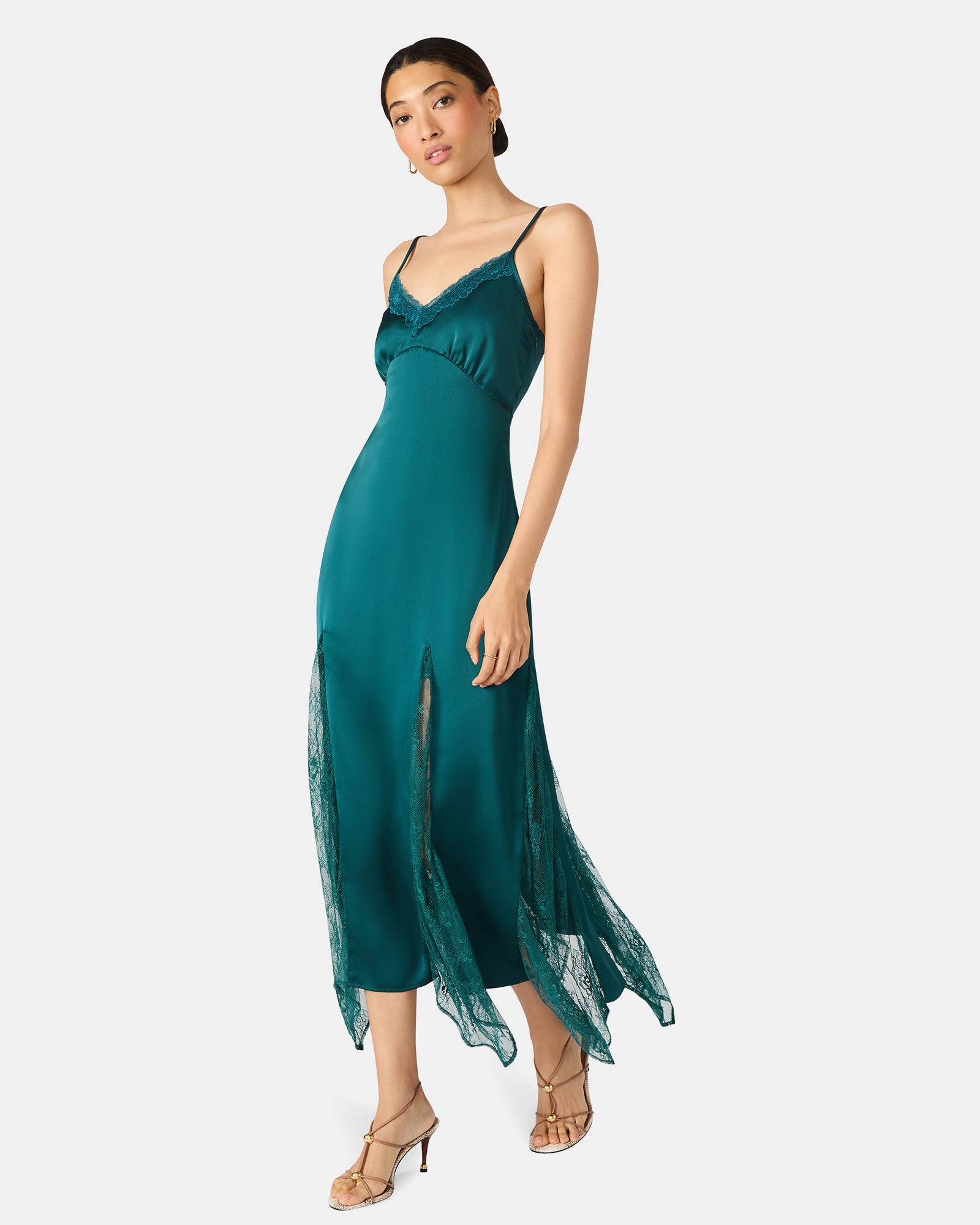 DELIA DRESS TEAL - Clothing - Steve Madden Canada - view 2