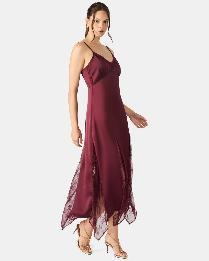 DELIA DRESS WINE - Clothing - Steve Madden Canada - view 4