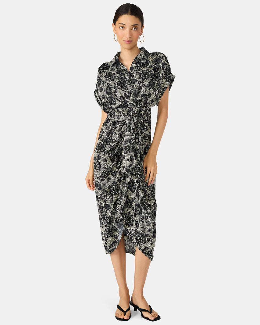 TORI DRESS GREY MULTI - Clothing - Steve Madden Canada