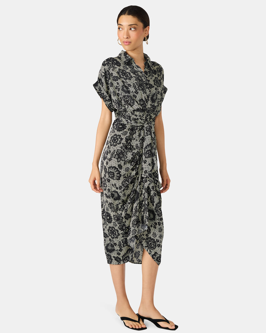 TORI DRESS GREY MULTI - Clothing - Steve Madden Canada