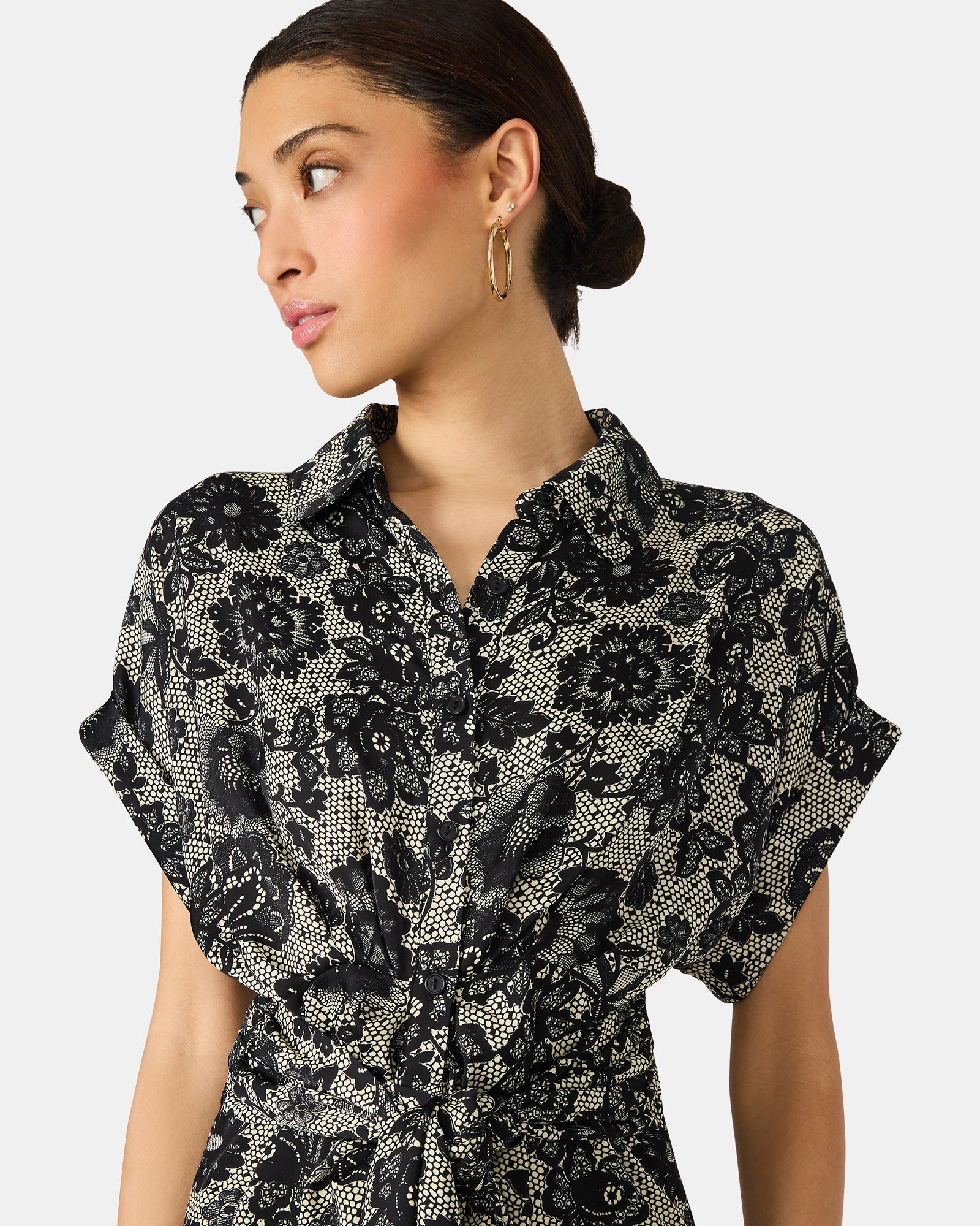 TORI DRESS GREY MULTI - Clothing - Steve Madden Canada