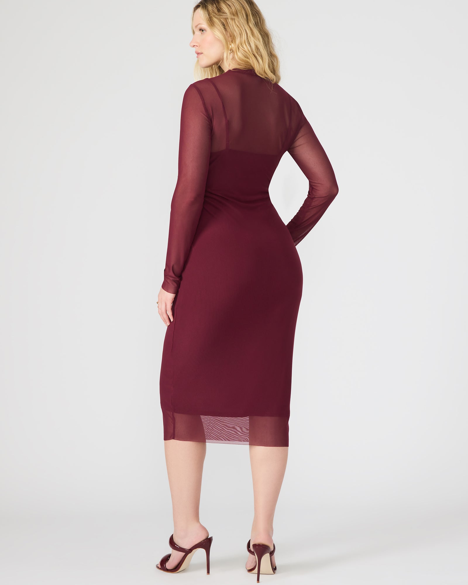 HAILEE DRESS WINE - Clothing - Steve Madden Canada