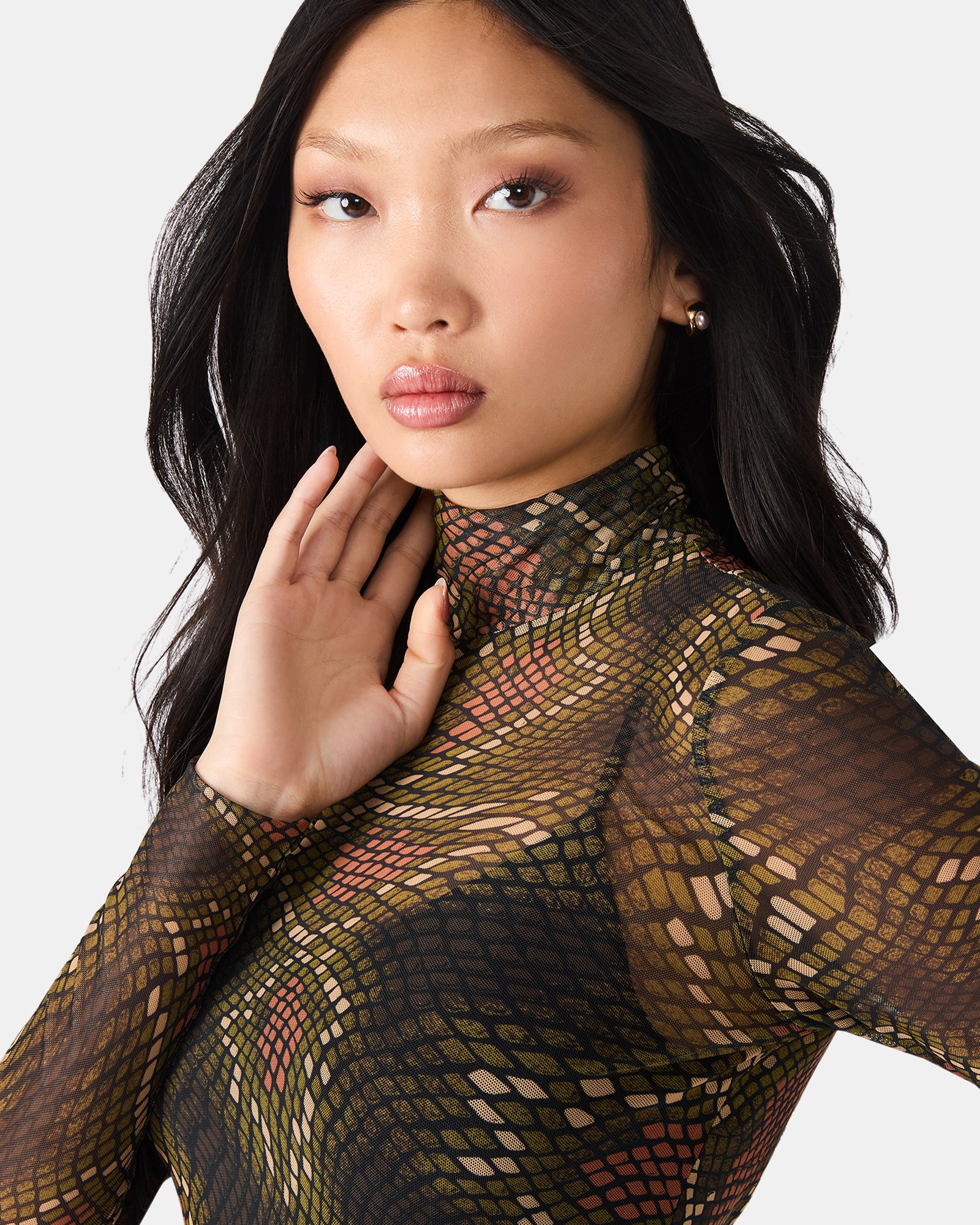 VIVIENNE DRESS BROWN EXOTIC - Clothing - Steve Madden Canada