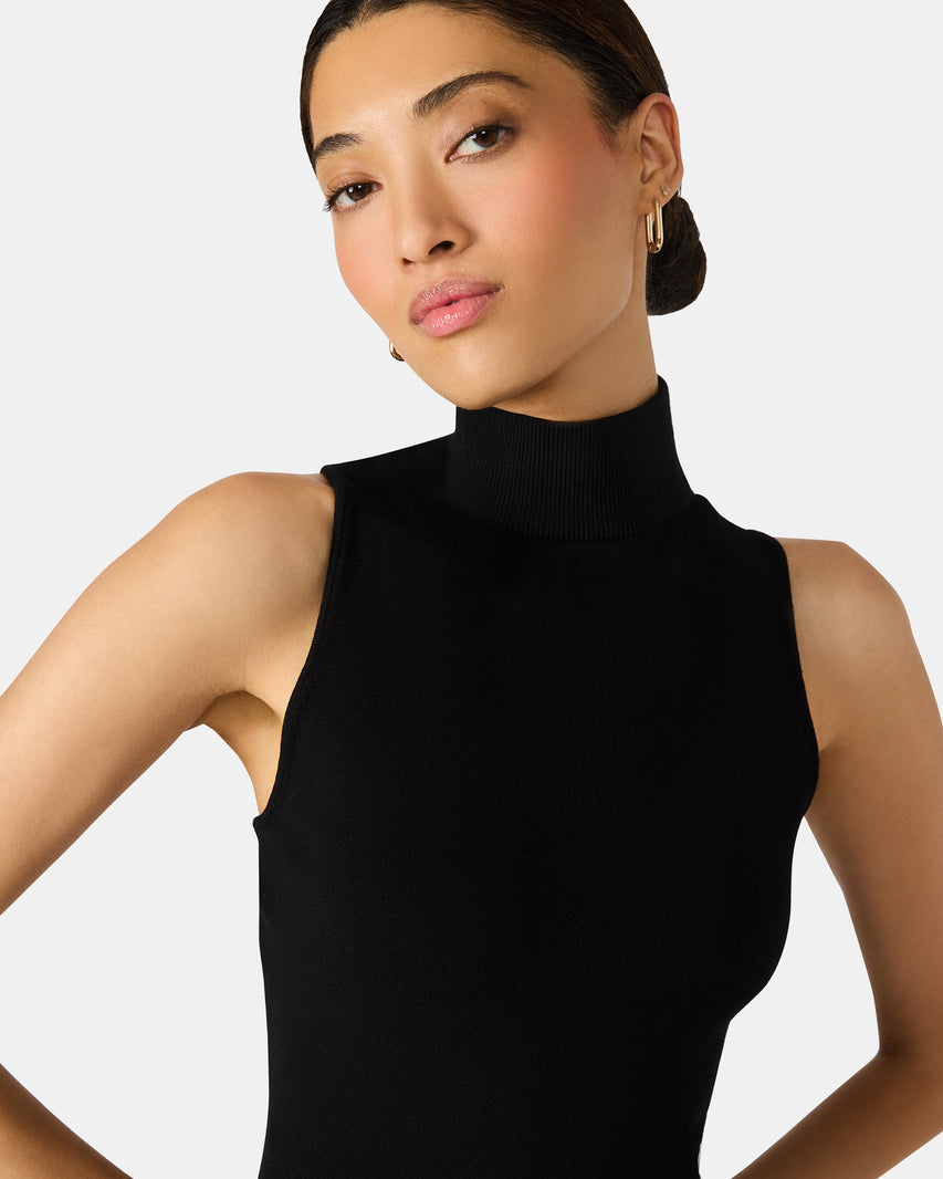 BRESLIN SWEATER DRESS BLACK - Clothing - Steve Madden Canada - view 3