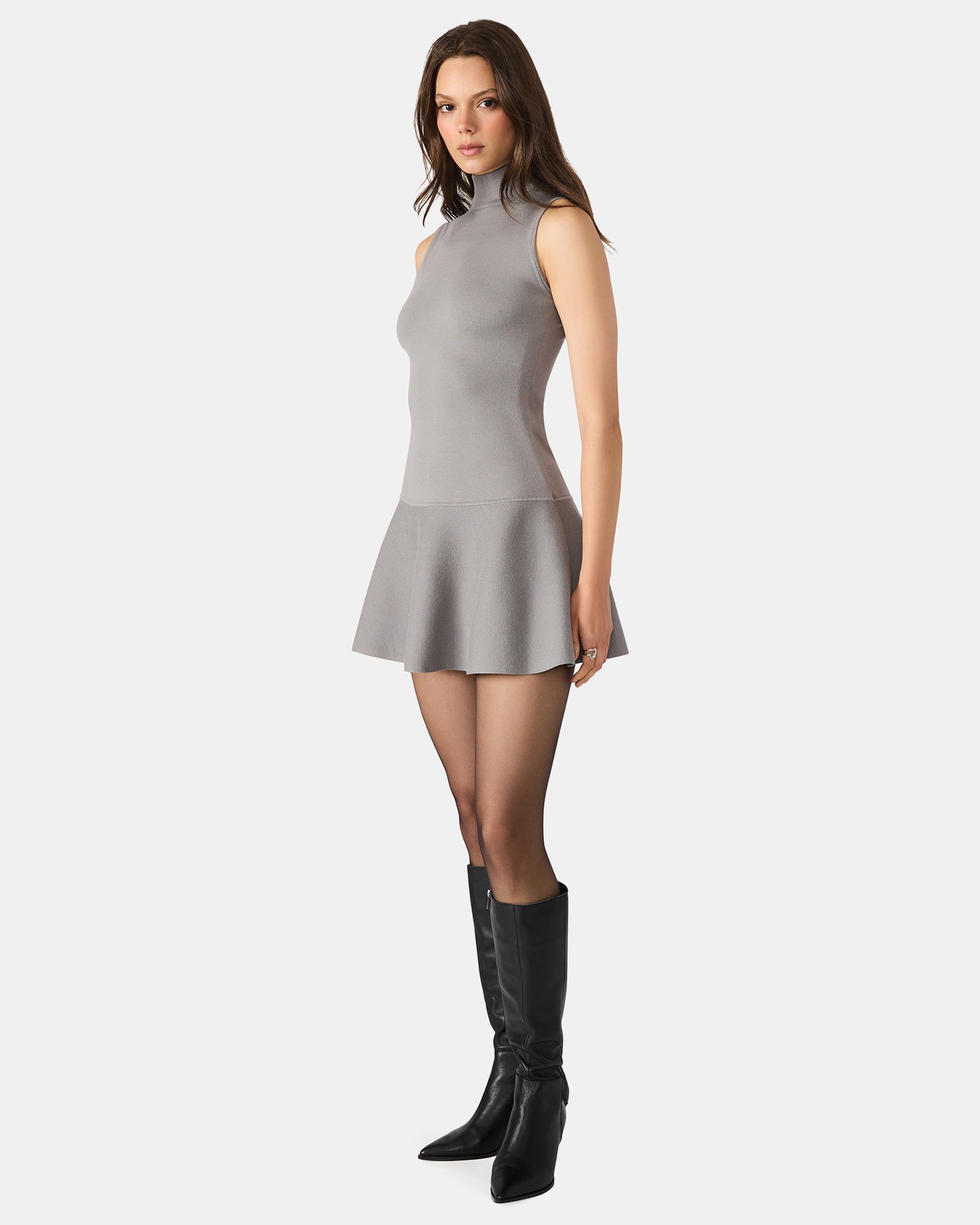 BRESLIN SWEATER DRESS GREY - Clothing - Steve Madden Canada