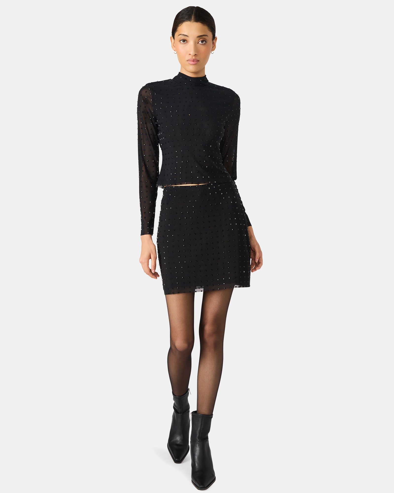 KEILY SKIRT BLACK - Clothing - Steve Madden Canada - view 2