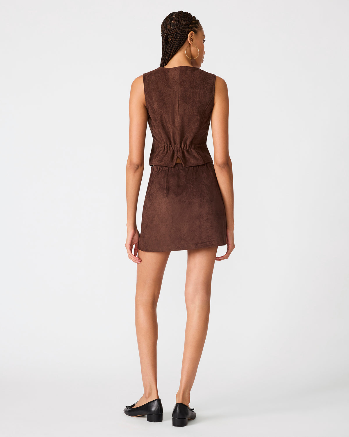 CINDI SKIRT CHOCOLATE SUEDE - view 5