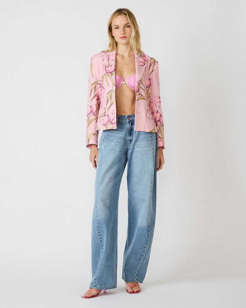 REGINA BLAZER PINK MULTI - Clothing - Steve Madden Canada - view 2