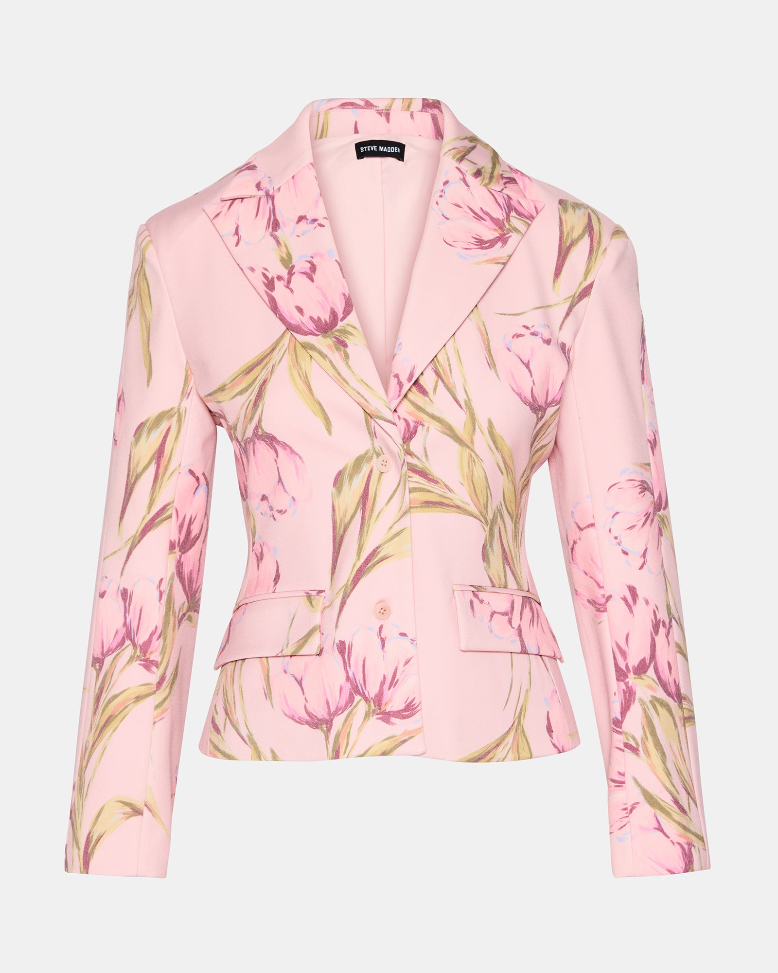 REGINA BLAZER PINK MULTI - Clothing - Steve Madden Canada - view 6
