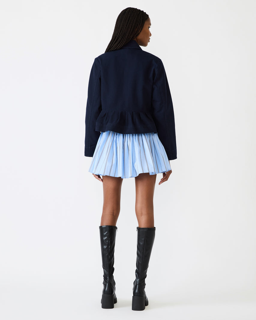 SLOAN JACKET DARK BLUE DENIM - Clothing - Steve Madden Canada - view 5