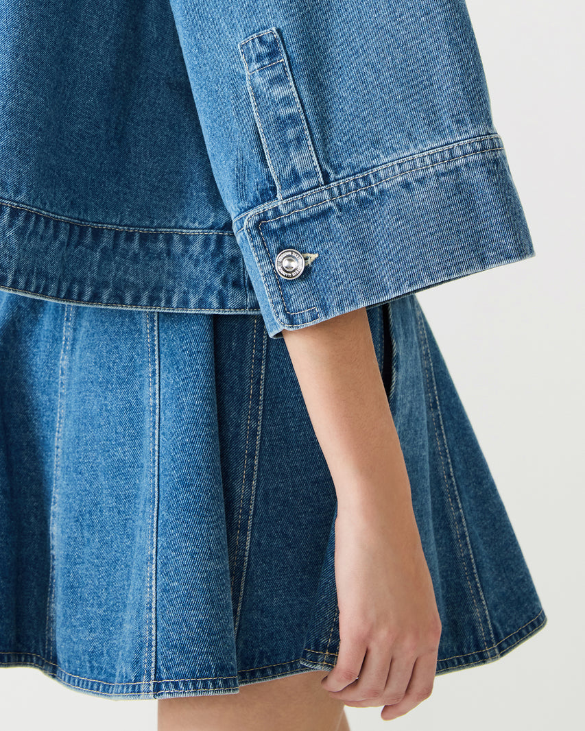 RHODE JACKET DENIM BLUE - Clothing - Steve Madden Canada - view 3