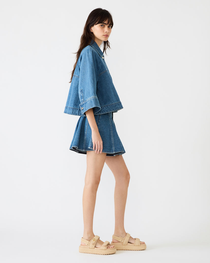 RHODE JACKET DENIM BLUE - Clothing - Steve Madden Canada - view 4