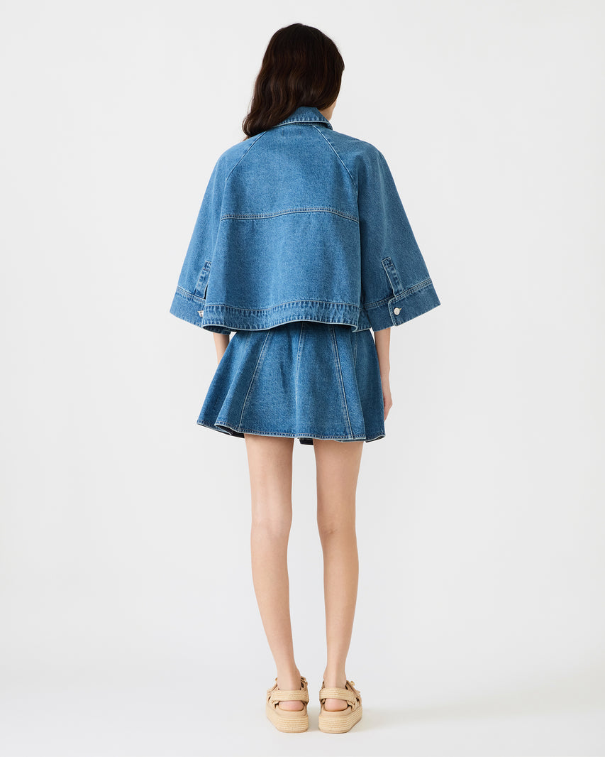 RHODE JACKET DENIM BLUE - Clothing - Steve Madden Canada - view 5