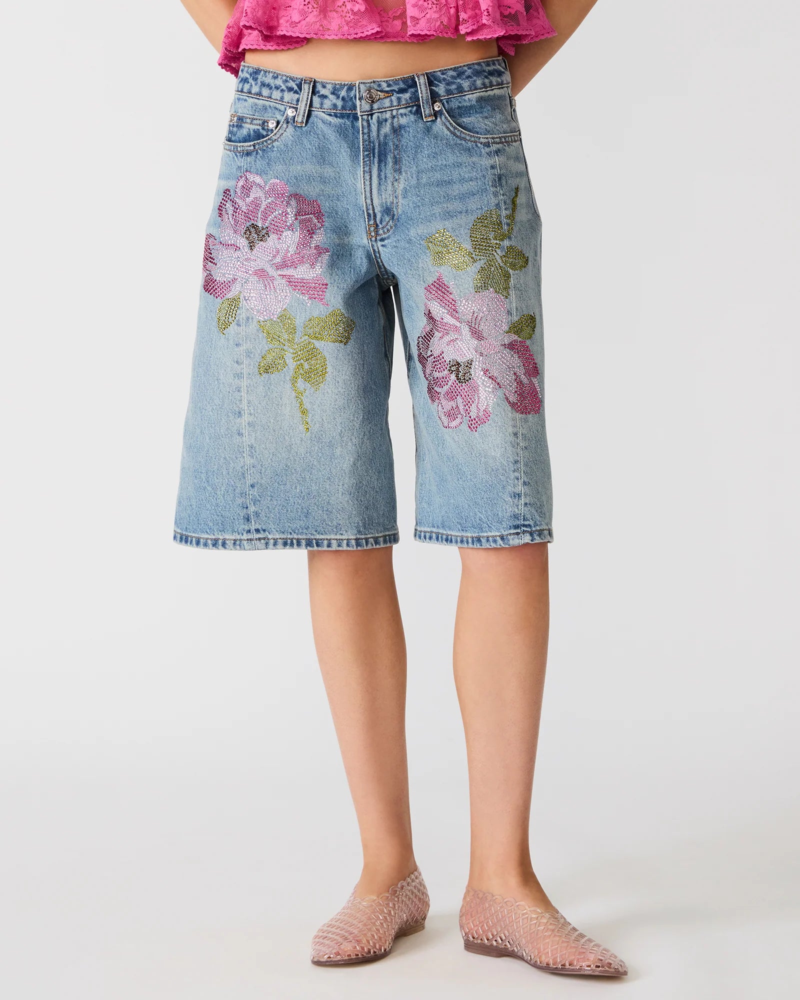 KESHA SHORT DENIM - Clothing - Steve Madden Canada - view 2