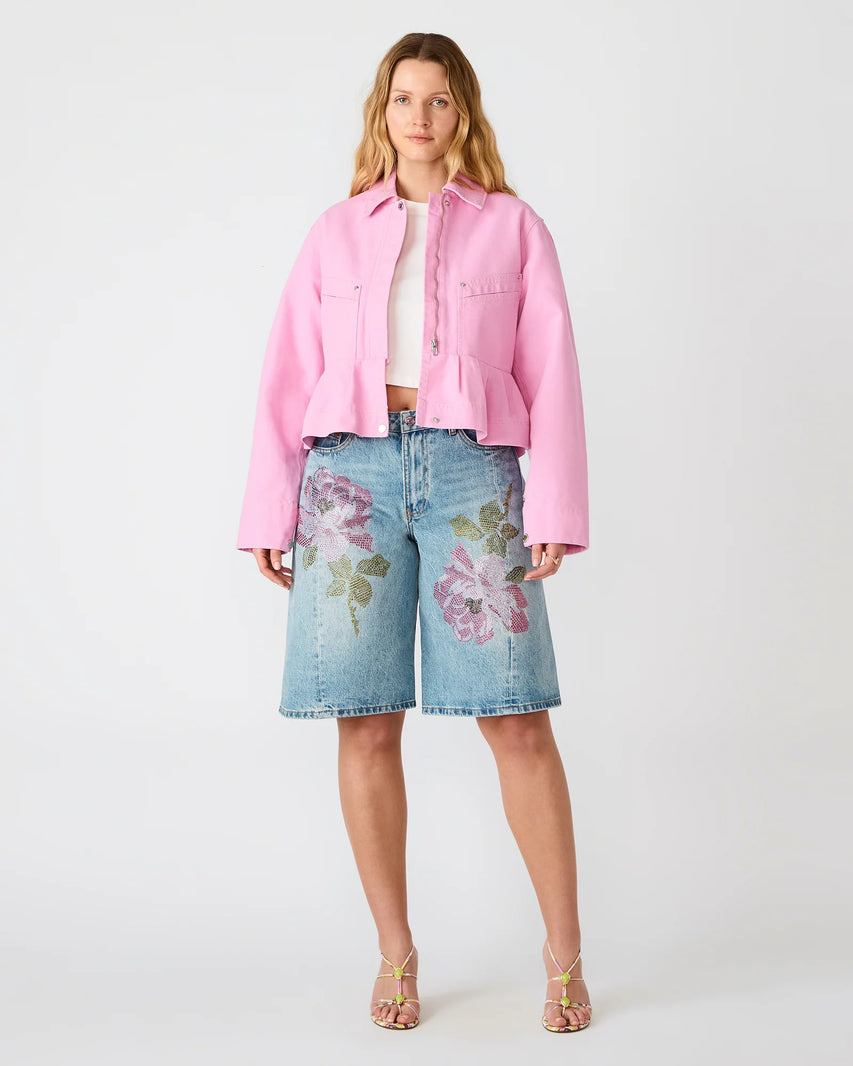 KESHA SHORT DENIM - Clothing - Steve Madden Canada - view 7