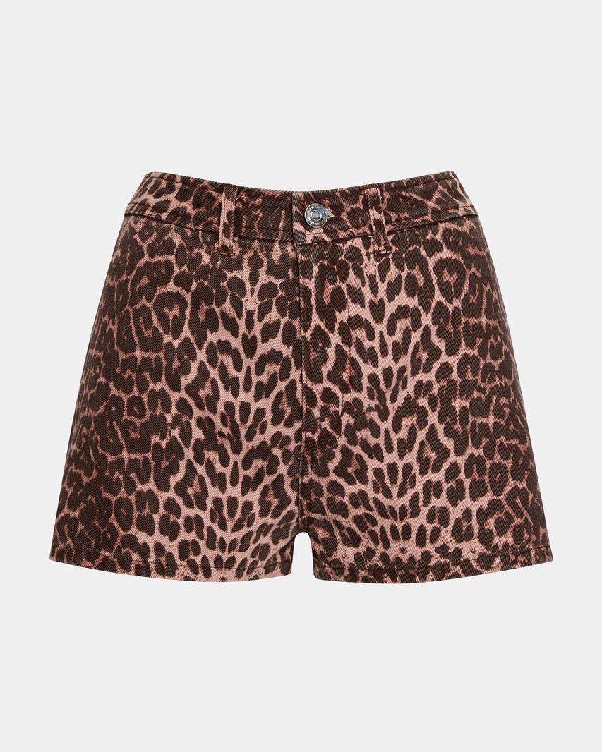 CAIT SHORT CHEETAH - Clothing - Steve Madden Canada - view 5