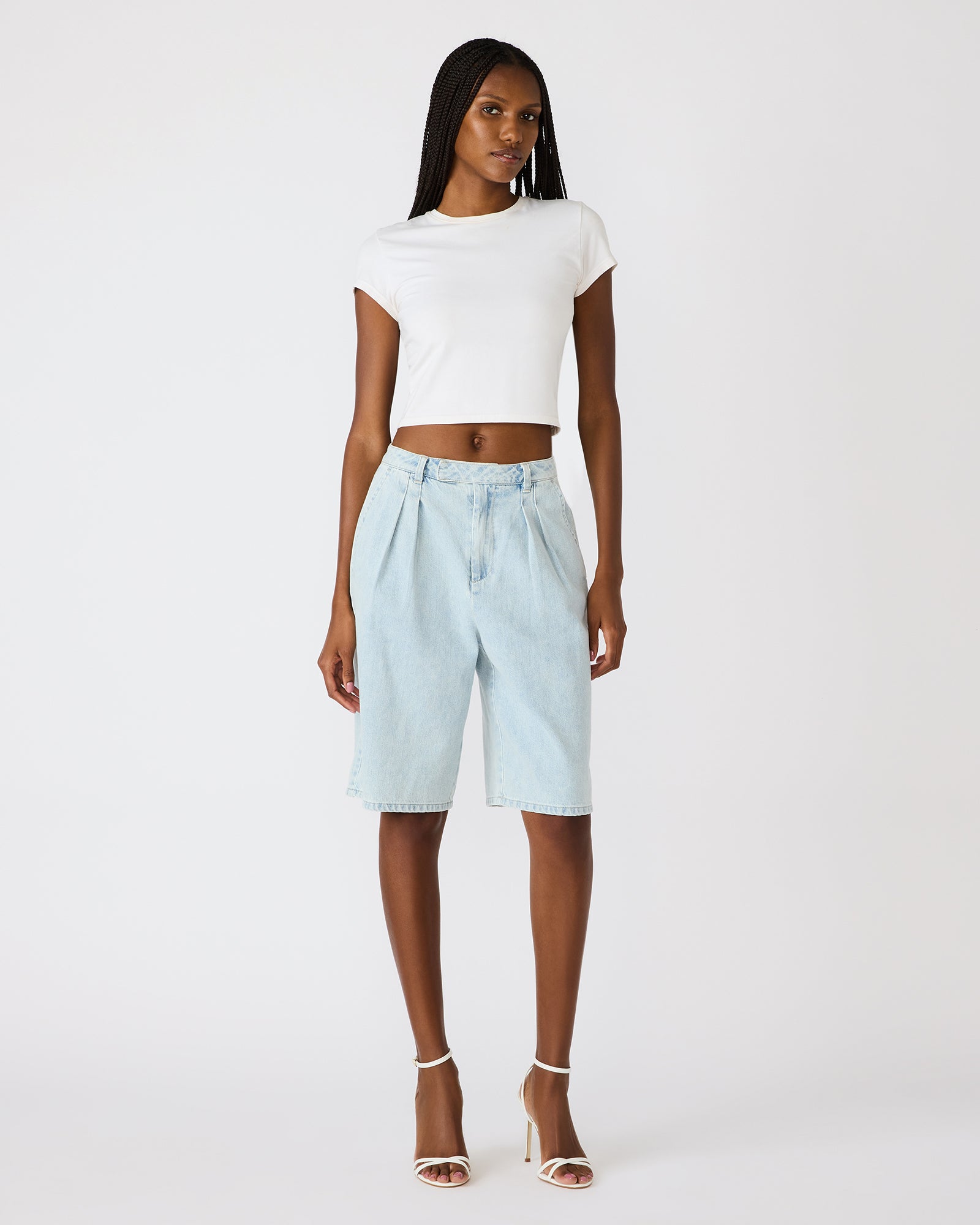 IVANA SHORT LIGHTWEIGHT DENIM - Clothing - Steve Madden Canada