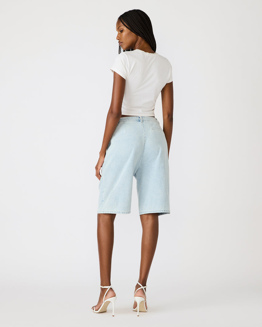 IVANA SHORT LIGHTWEIGHT DENIM - Clothing - Steve Madden Canada - view 7