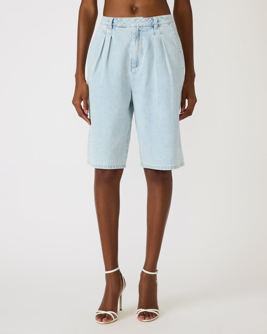 IVANA SHORT LIGHTWEIGHT DENIM - Clothing - Steve Madden Canada - view 3