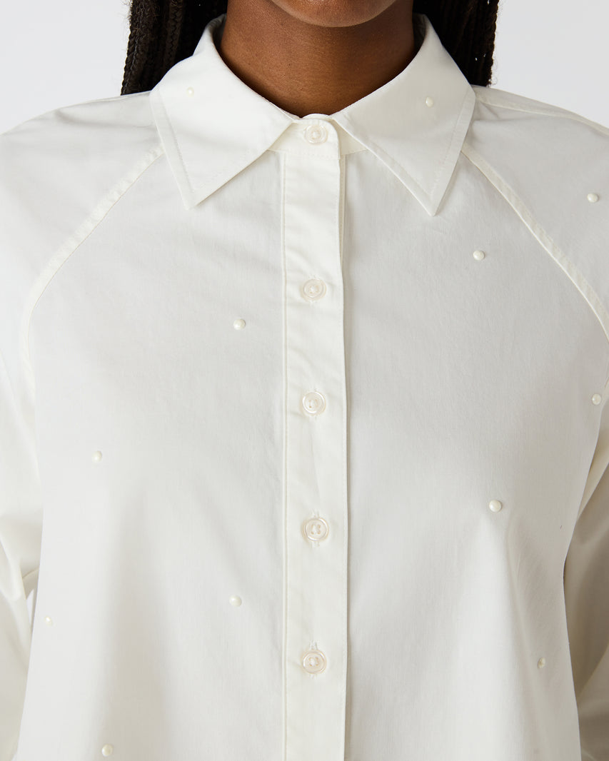 TESS PEARL TOP WHITE - Clothing - Steve Madden Canada - view 2