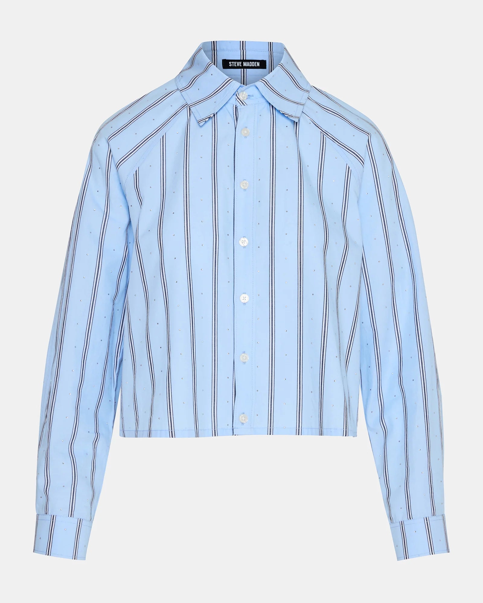 TESS BLUE RHINESTONES TOP - Clothing - Steve Madden Canada - view 7
