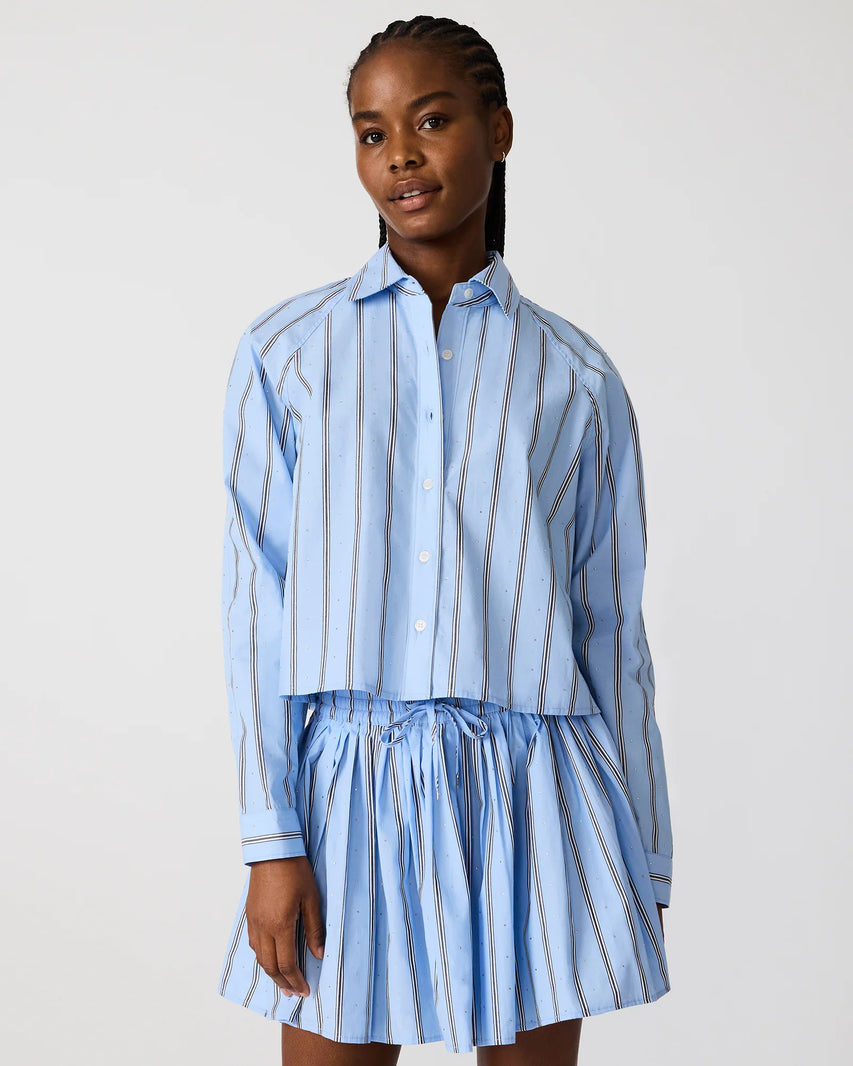TESS BLUE RHINESTONES TOP - Clothing - Steve Madden Canada - view 3