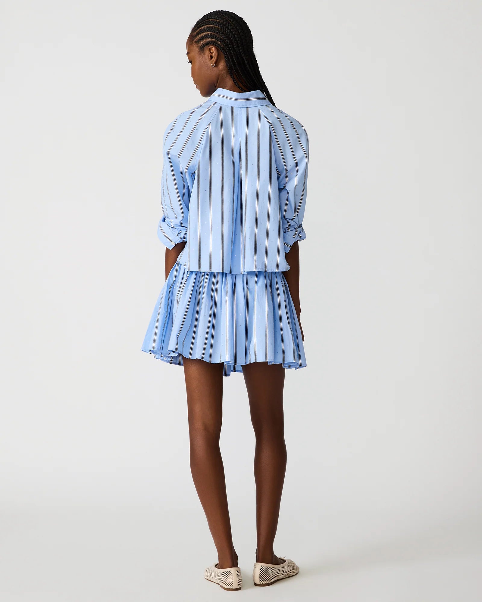TESS BLUE RHINESTONES TOP - Clothing - Steve Madden Canada - view 6