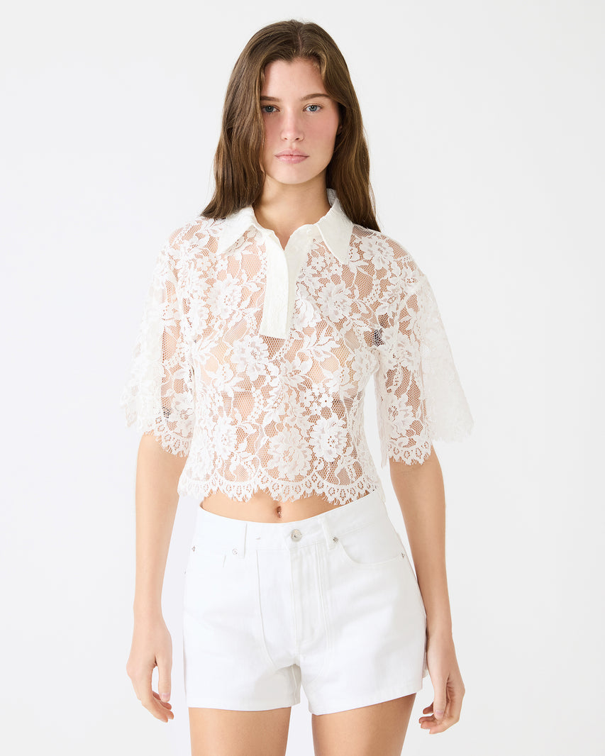 MONETTE TOP WHITE - Clothing - Steve Madden Canada - view 2