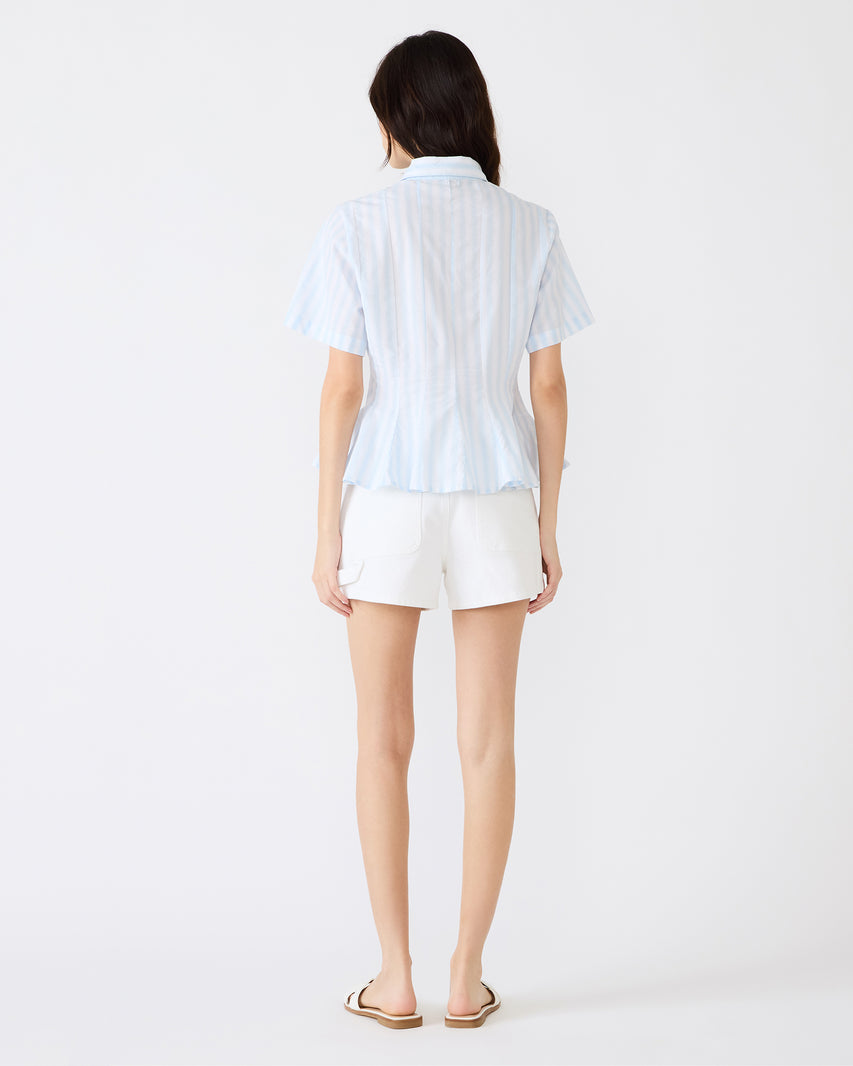 PORTER TOP STRIPED WHITE MULTI - Clothing - Steve Madden Canada - view 5