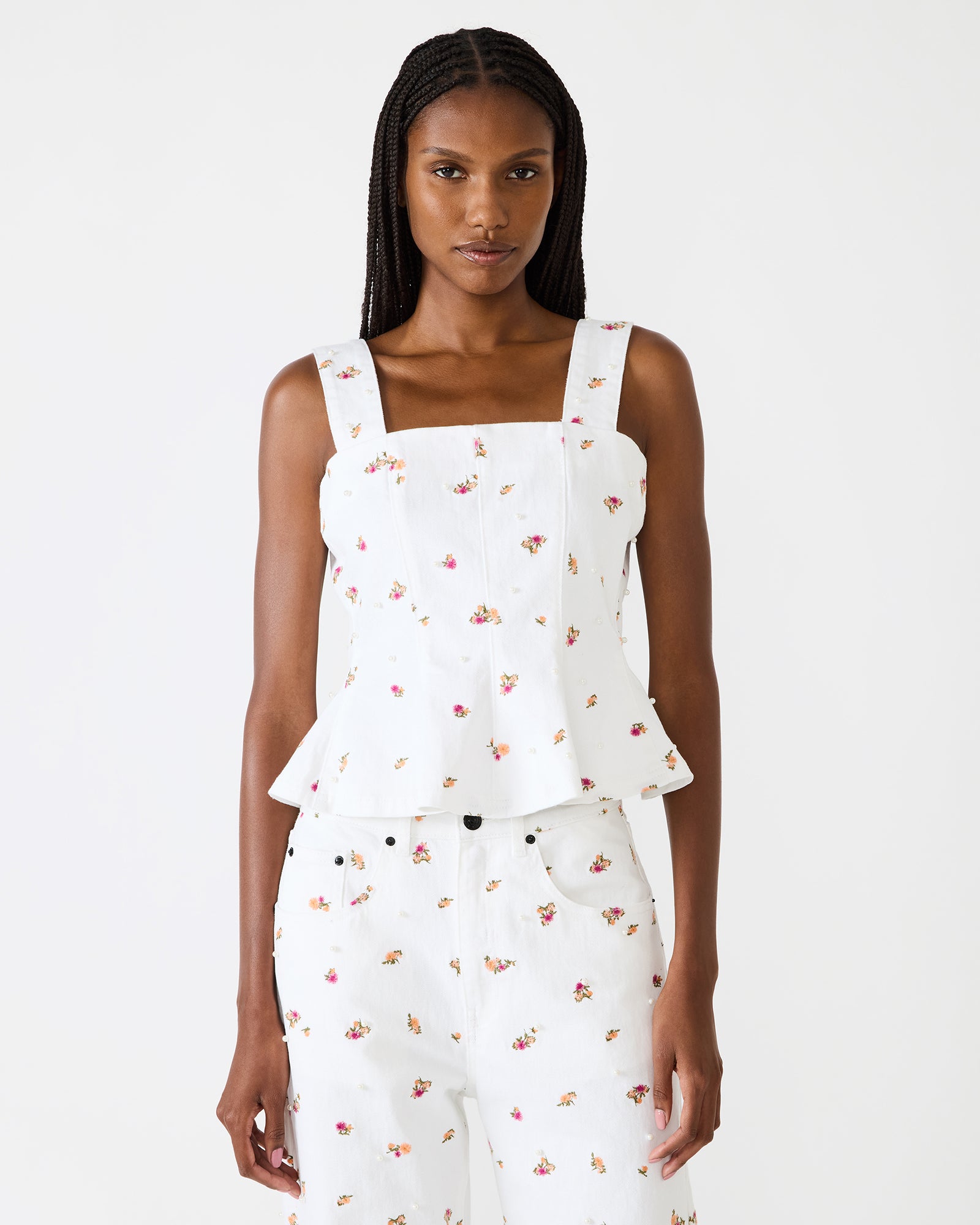 FIORELLA TOP WHITE - Clothing - Steve Madden Canada